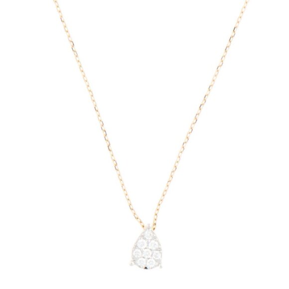 BONY LEVY 18K YELLOW GOLD 750 DIAMOND STACKABLE PENDANT NECKLACE FROM NORDSTROM - Picture 2 of 9